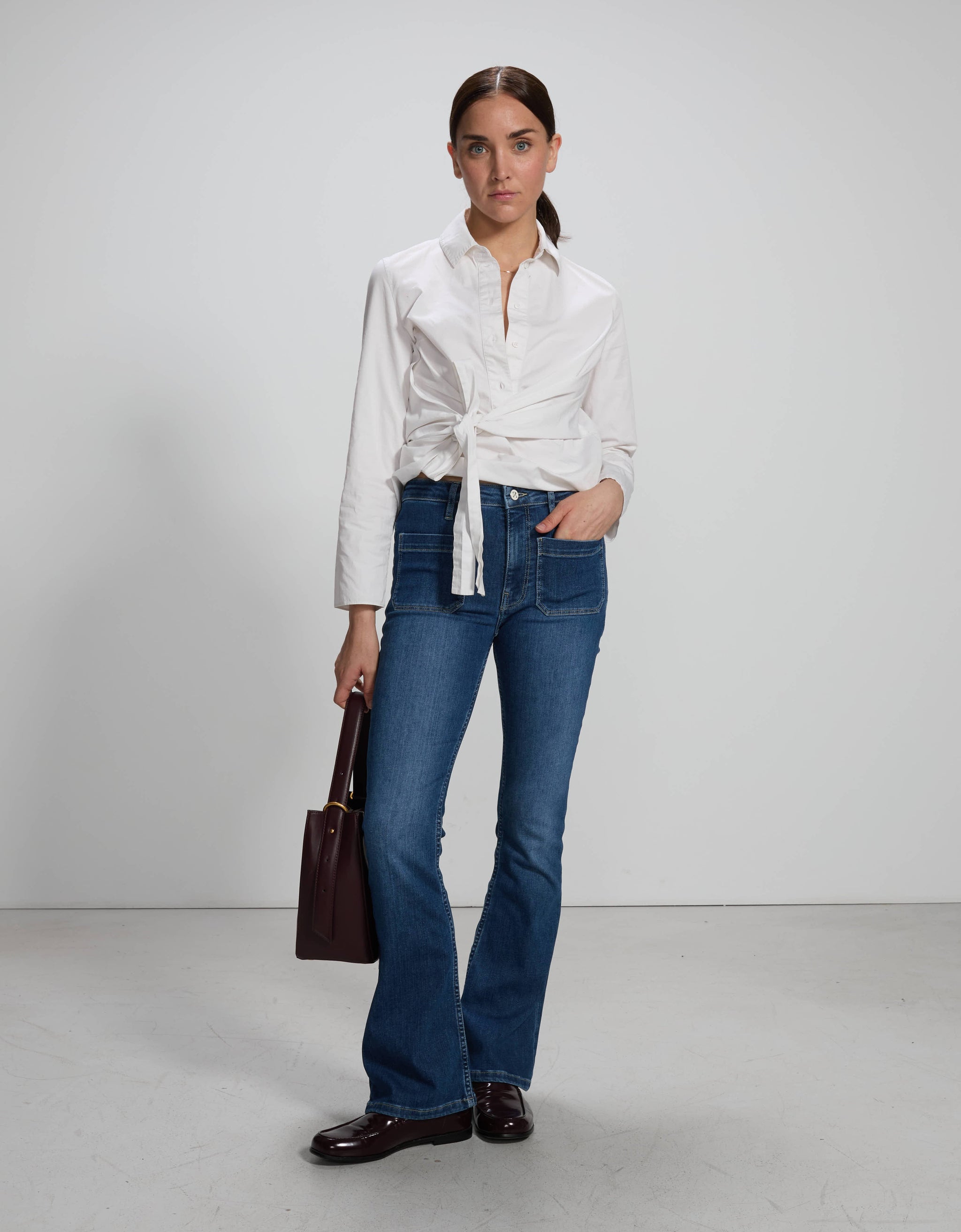 Anne Dark Blue - Flare Fit by ReikoParis