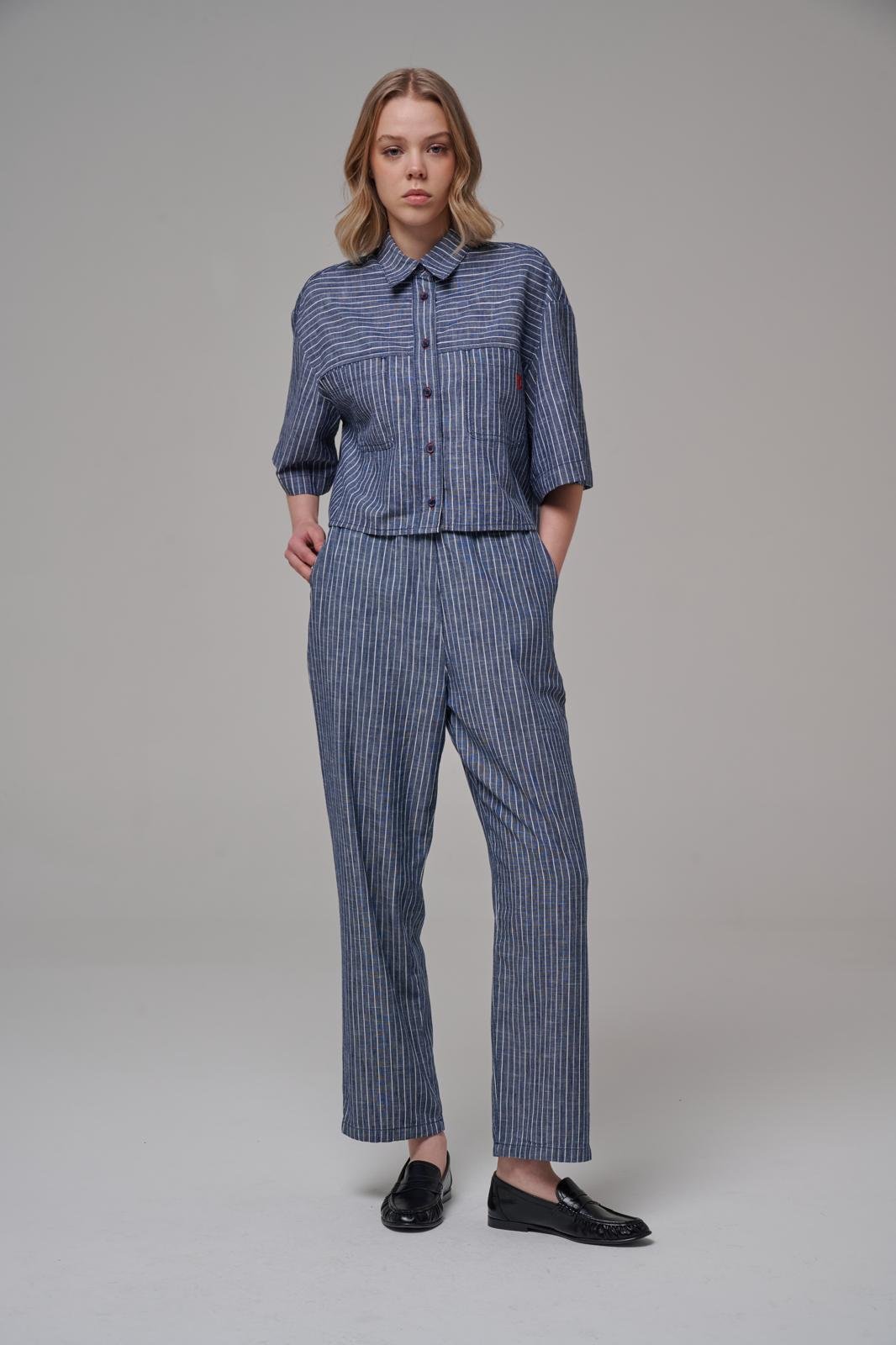 Clara Stripes Indigo