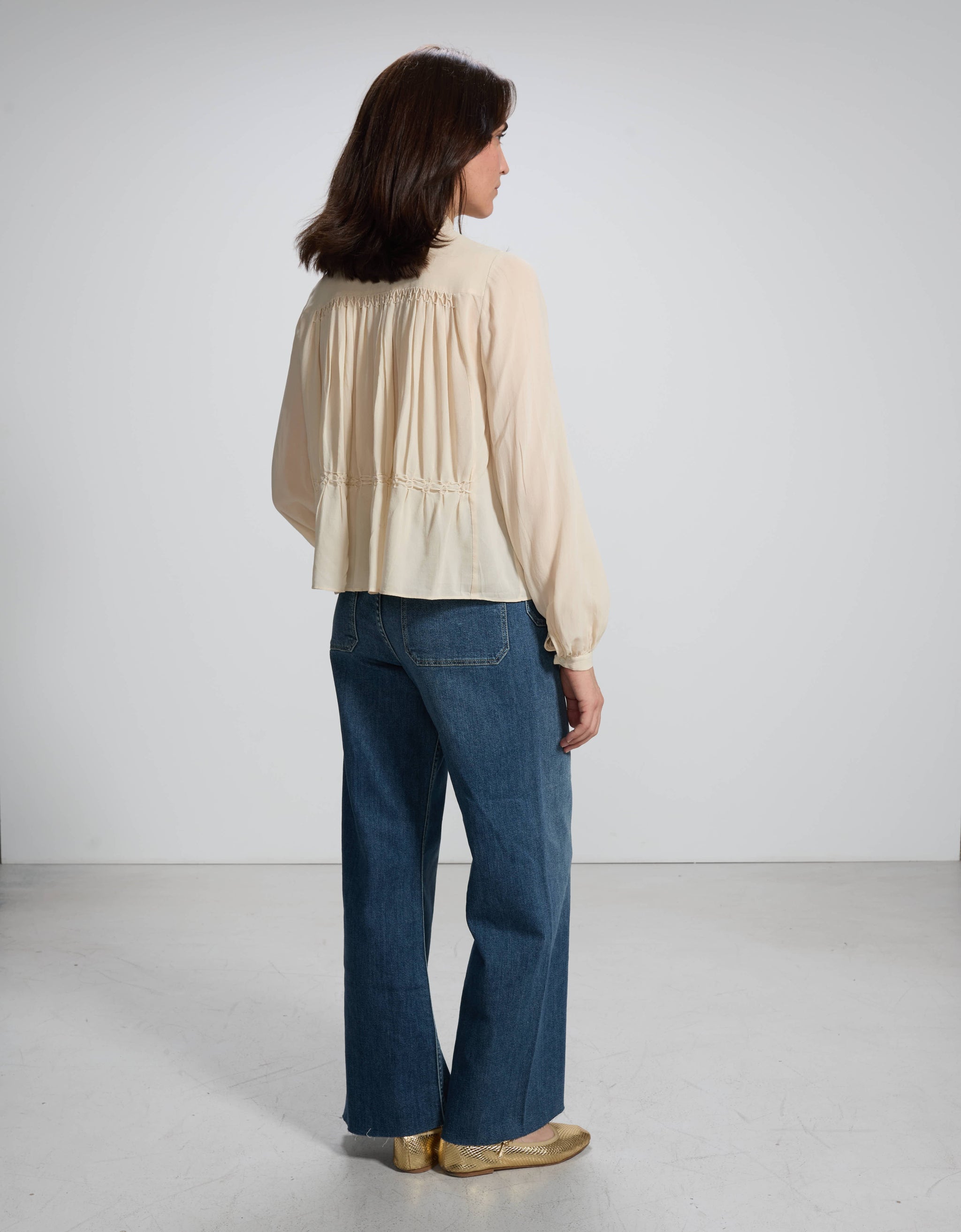 Gigi Medium Blue - back view - ReikoParis
