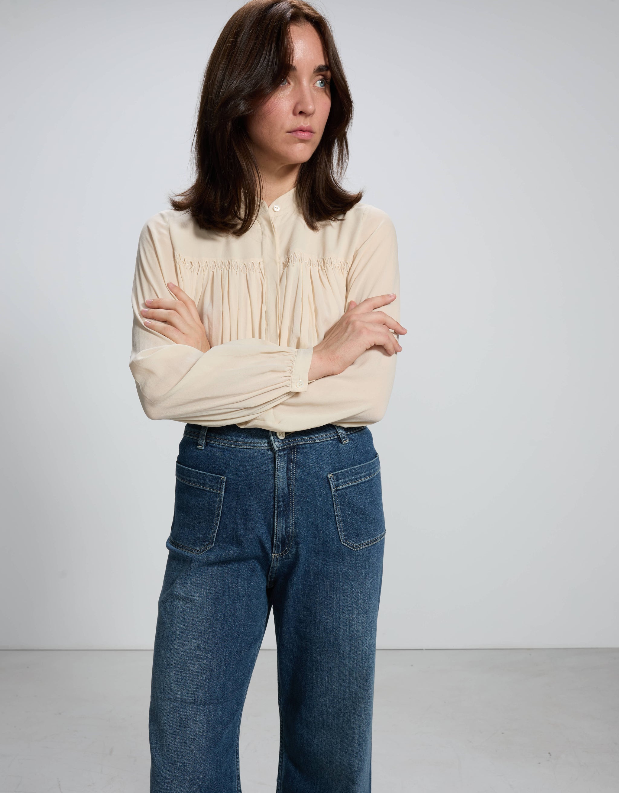 Gigi Medium Blue - side view - ReikoParis