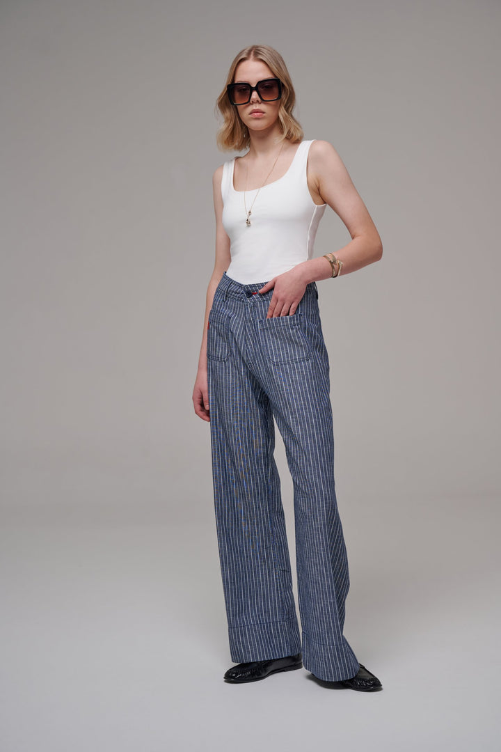 Gigi Stripes Indigo