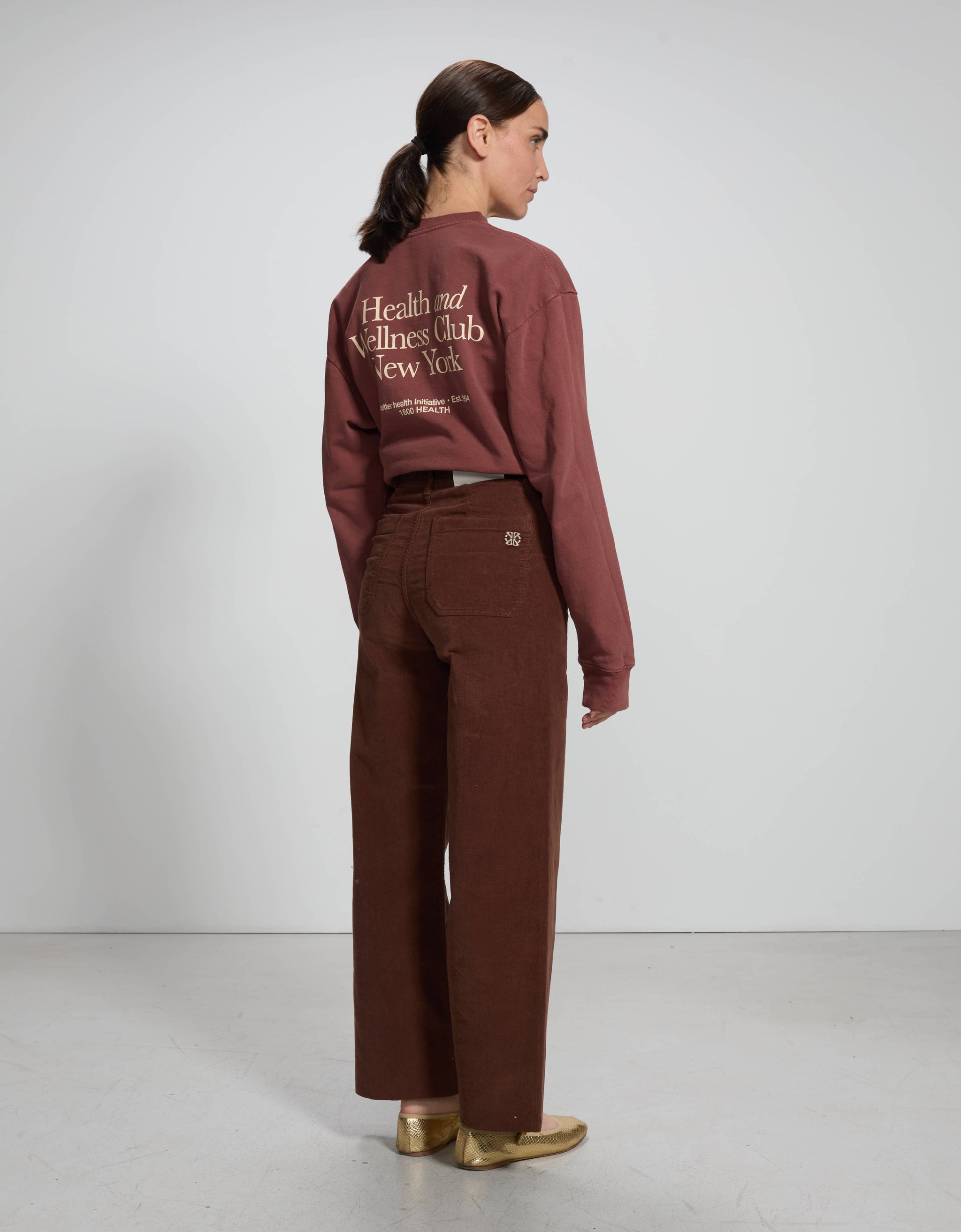 Gigi Velvet Coffee - back view - ReikoParis
