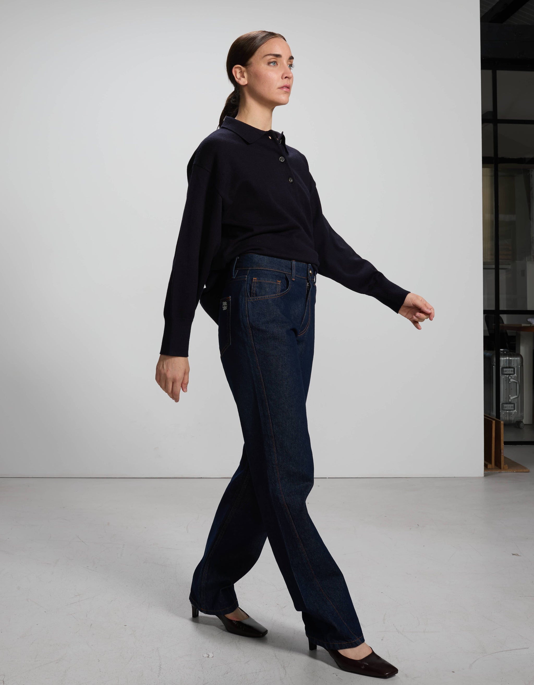 Gina Dark Blue - side view - ReikoParis