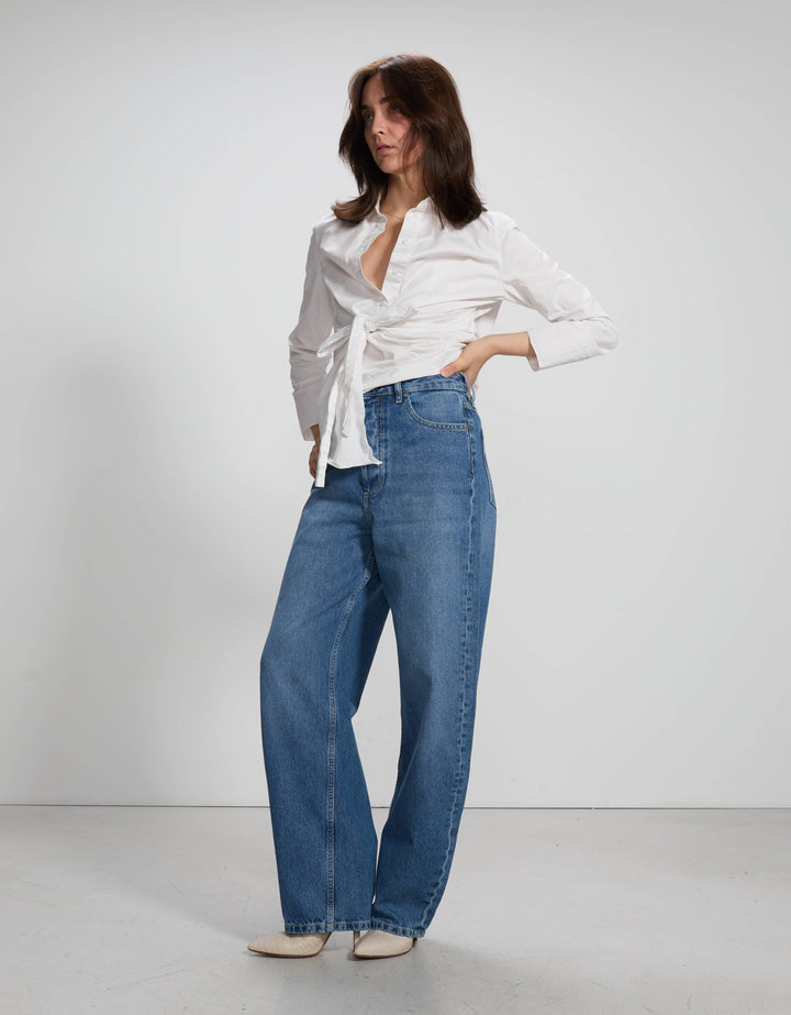 Harlow Medium Blue - front view - ReikoParis