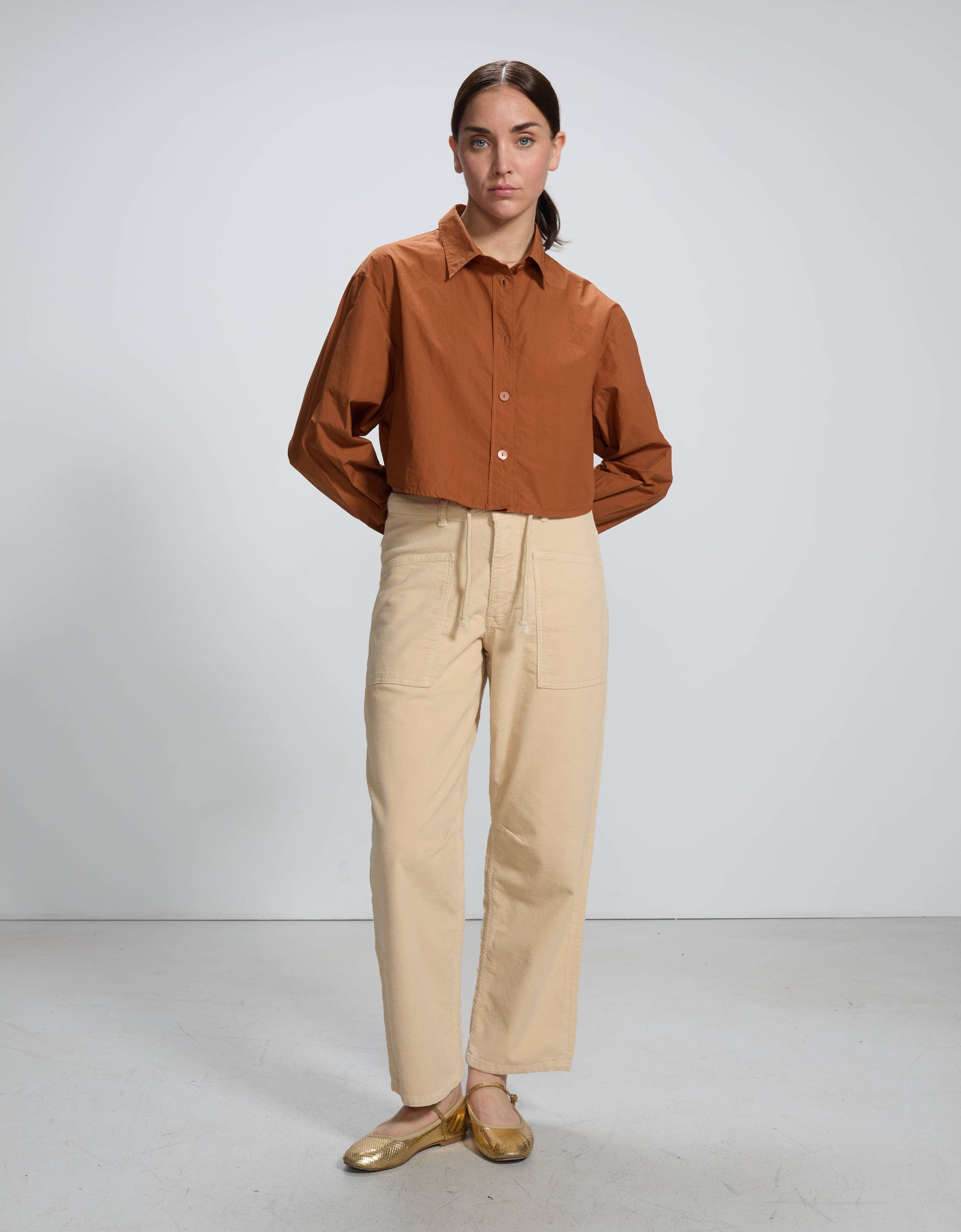Harold Velvet Beige - Barrel Fit by ReikoParis