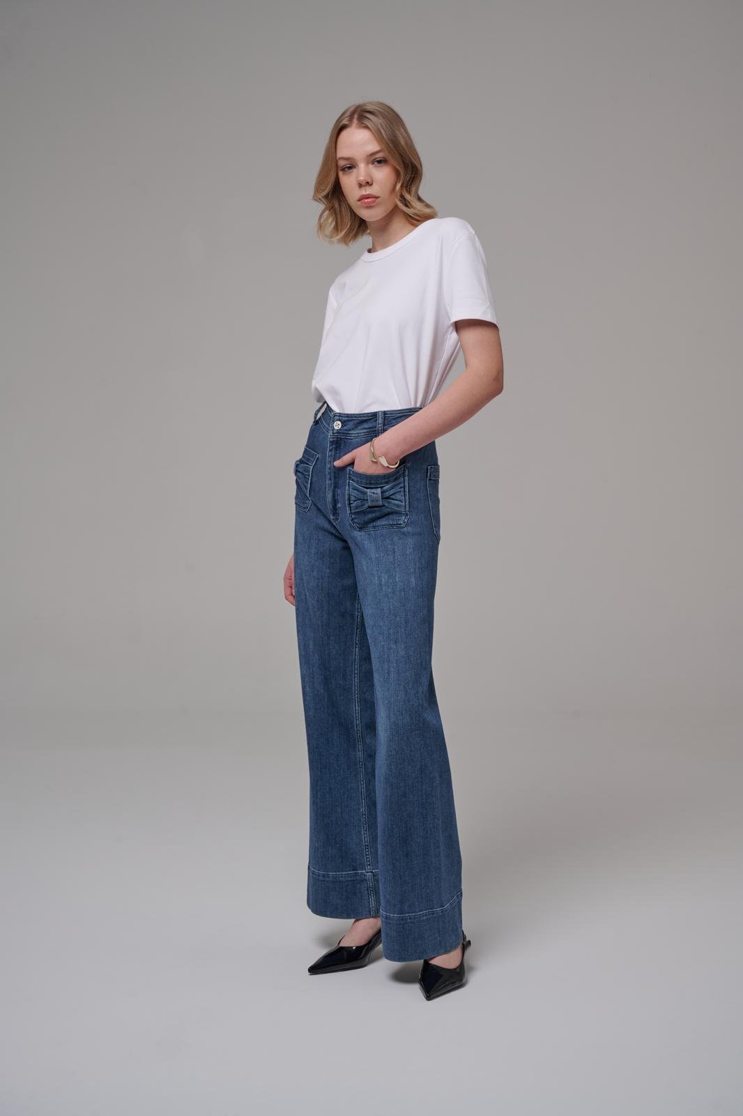 Lily Bow Dark Blue