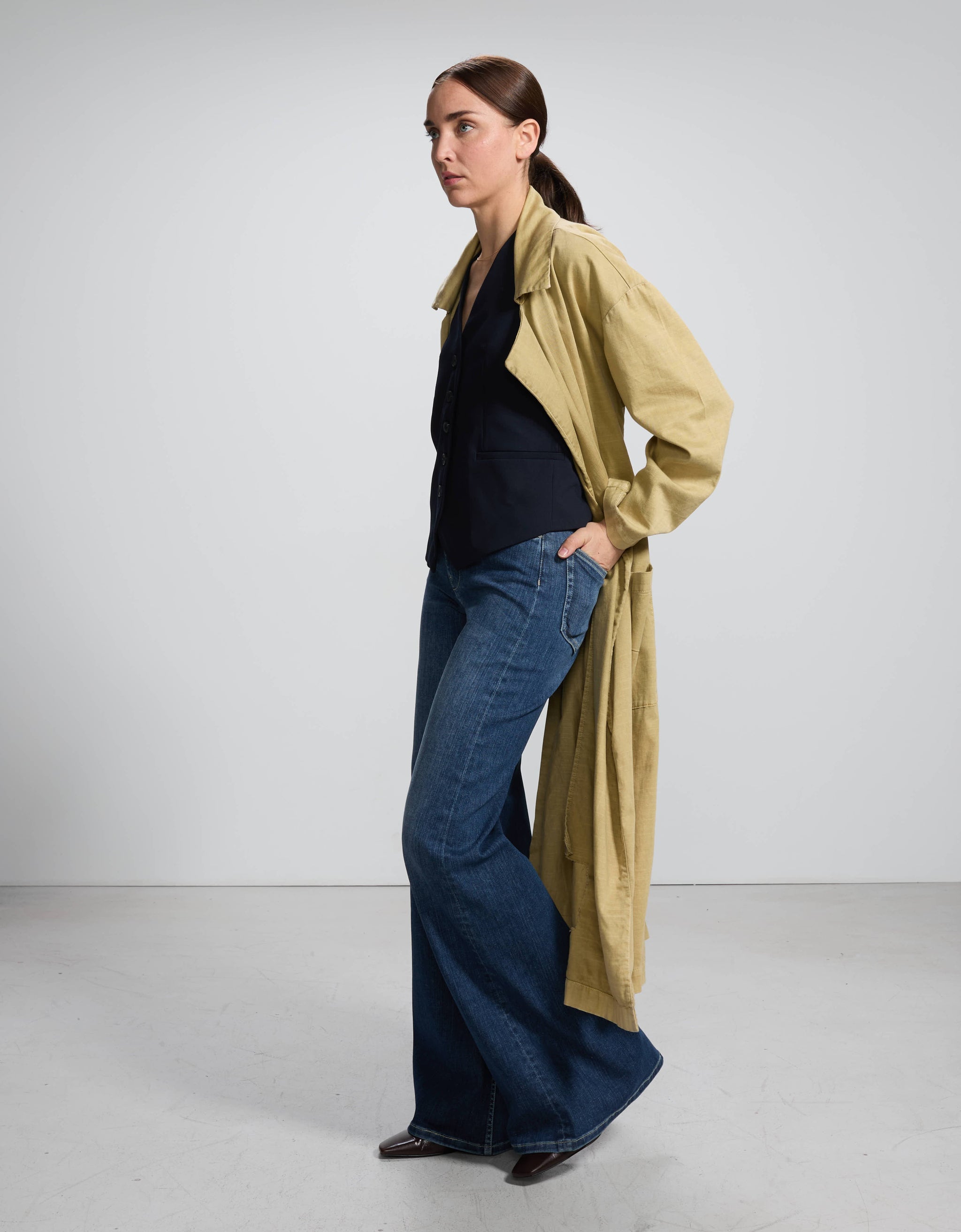 Patxi Medium Blue - side view - ReikoParis