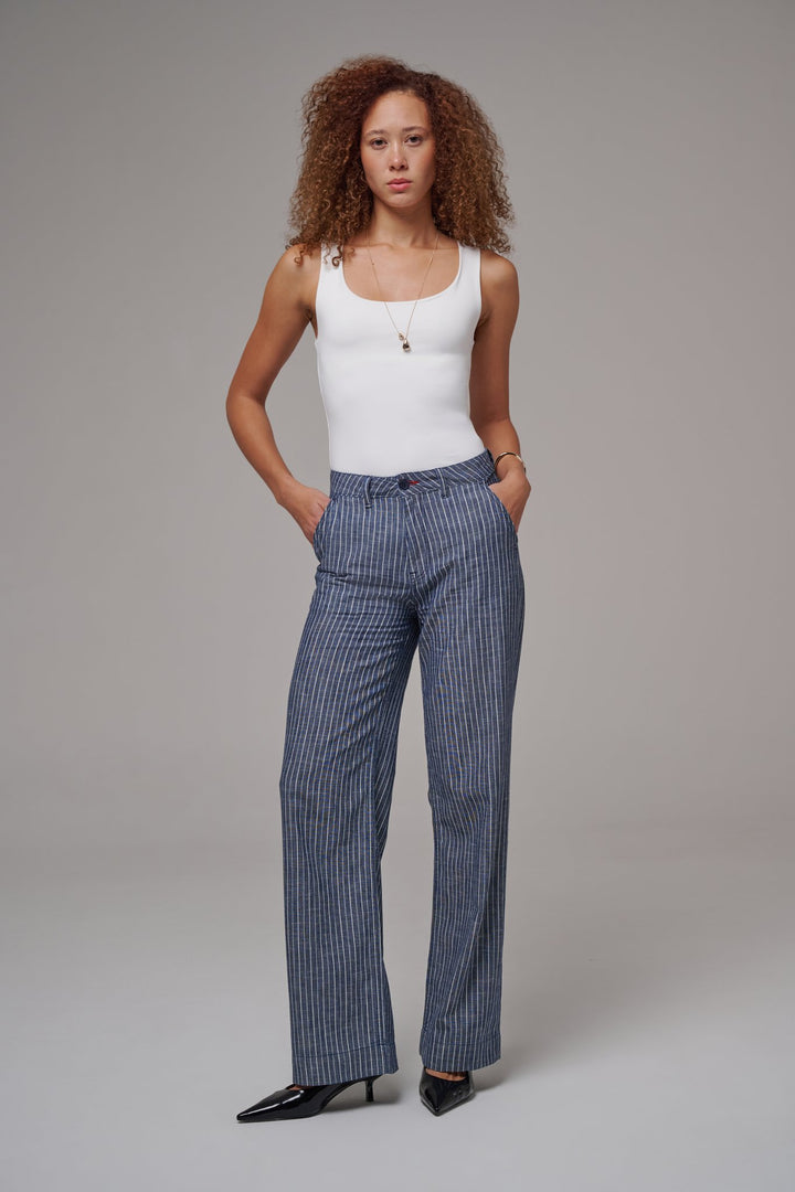 Pom Stripes Indigo