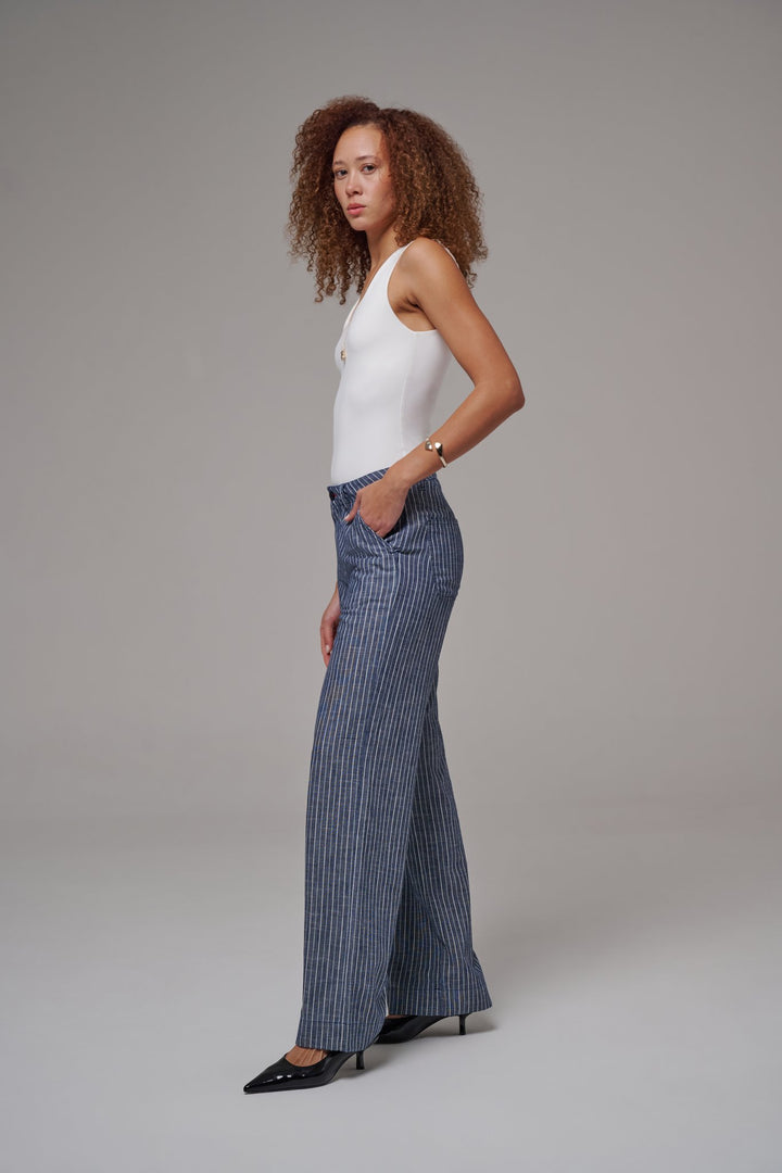 Pom Stripes Indigo