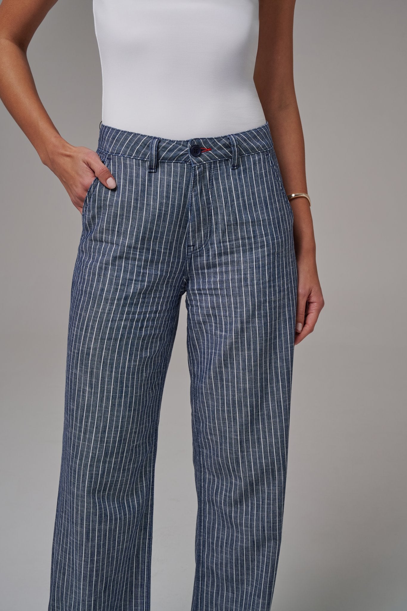 Pom Stripes Indigo